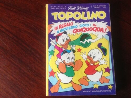 Topolino Fumetto Walt Disney 8 Maggio 1977 N.1119