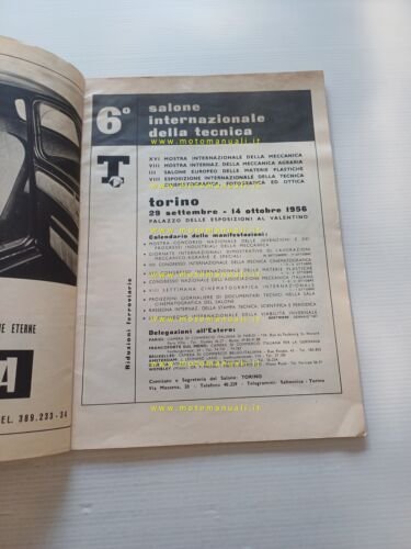 Torino Motori rivista n. 2 1956