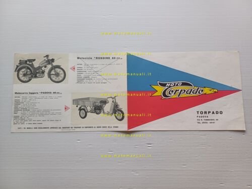 Torpado produzione moto modelli 48 - 60 - 75 1960 …