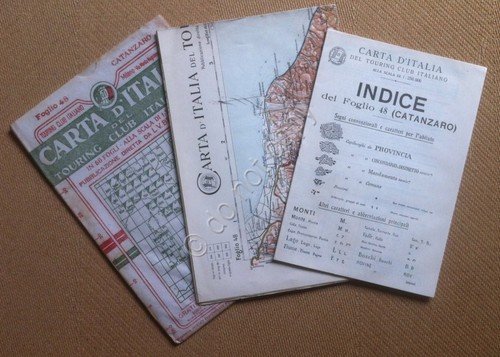 Touring Club Italiano - Carta d'Italia - Catanzaro - con …