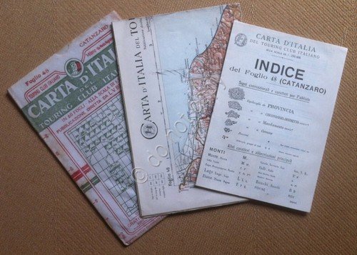 Touring Club Italiano - Carta d'Italia - Catanzaro - con …