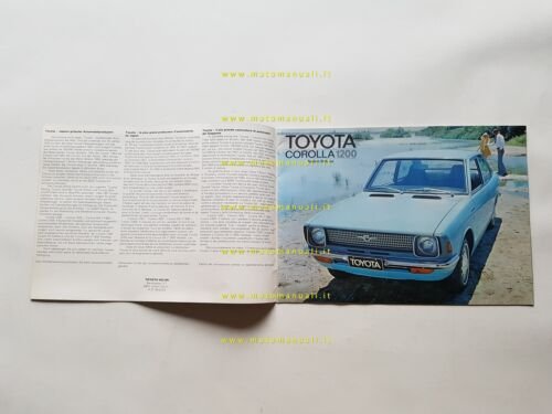 Toyota Corolla Corona Crown 1970 depliant originale italiano