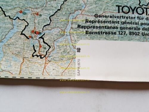 Toyota Corolla Corona Crown 1970 depliant originale italiano