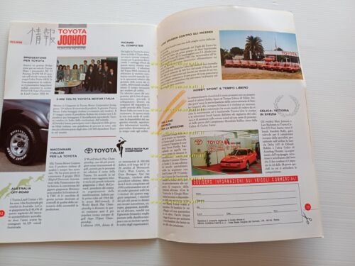 Toyota Ellissi anno 1 n. 1 1991 depliant rivista aziendale …