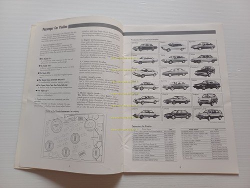 Toyota gamma 1984 presentazione salone Tokyo cartella stampa originale