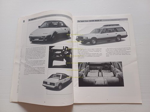 Toyota gamma 1984 presentazione salone Tokyo cartella stampa originale
