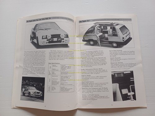 Toyota gamma 1984 presentazione salone Tokyo cartella stampa originale