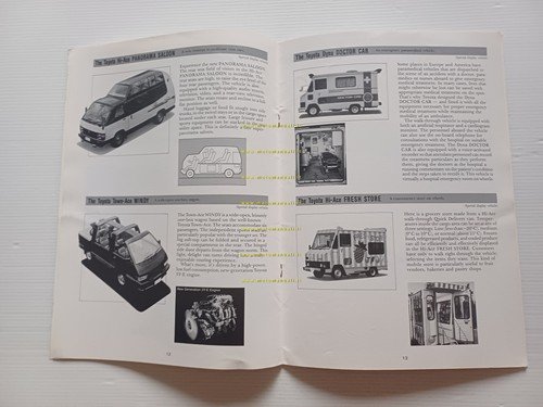Toyota gamma 1984 presentazione salone Tokyo cartella stampa originale