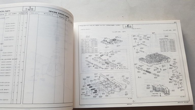 Toyota HIACE 1982-84 catalogo ricambi originale inglese