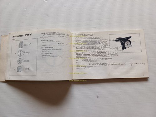 Toyota Land Cruiser 1977 manuale uso manutenzione libretto originale Inglese