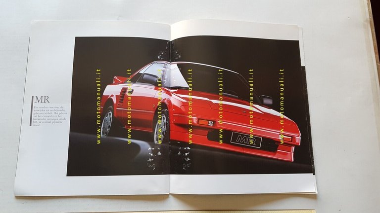 TOYOTA Supra - MR - Celica depliant originale testo OLANDESE …