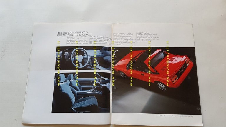 TOYOTA Supra - MR - Celica depliant originale testo OLANDESE …