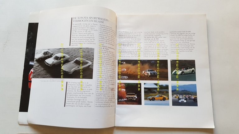 TOYOTA Supra - MR - Celica depliant originale testo OLANDESE …