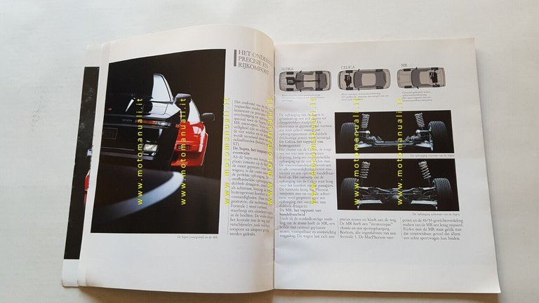 TOYOTA Supra - MR - Celica depliant originale testo OLANDESE …