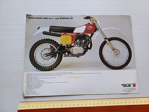 Trans-Ama 125 Winning RG enduro - MX Cross 1977 depliant …