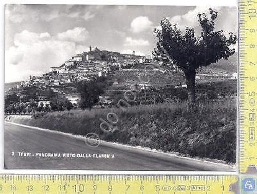 Trevi - Panorama Visto dalla Flaminia - 1952 - Cartolina …