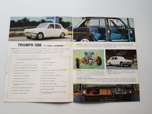 Triumph 1300 1965 depliant originale italiano