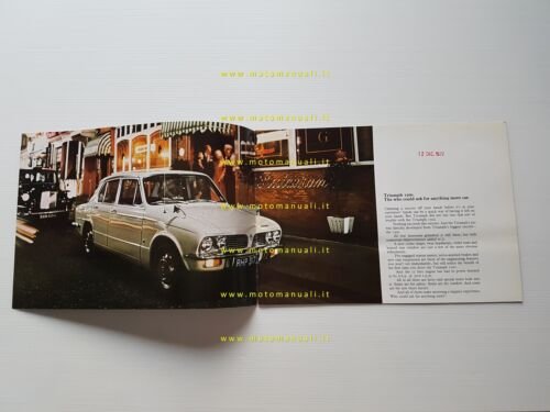 Triumph 1500 1972 depliant originale inglese