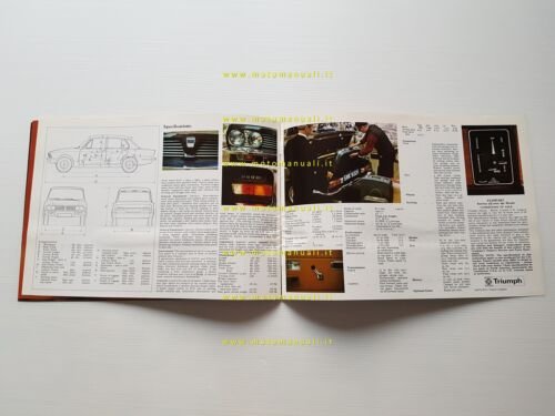 Triumph 1500 1972 depliant originale inglese