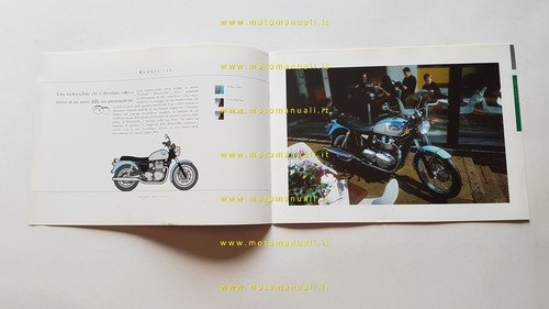 Triumph Bonneville - America - Thunderbird 2002 depliant italiano originale