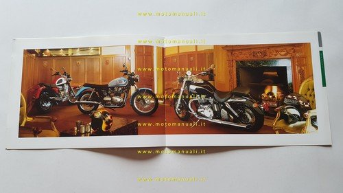 Triumph Bonneville - America - Thunderbird 2002 depliant italiano originale