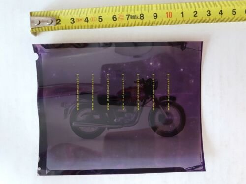 Triumph Bonneville 750 1973 positivo colori 10x12 originale no depliant