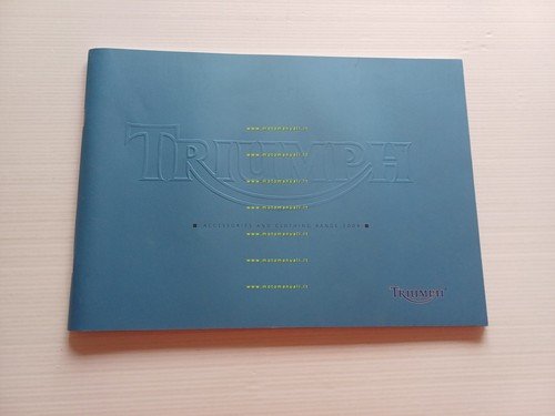 Triumph catalogo accessori 2004 depliant originale