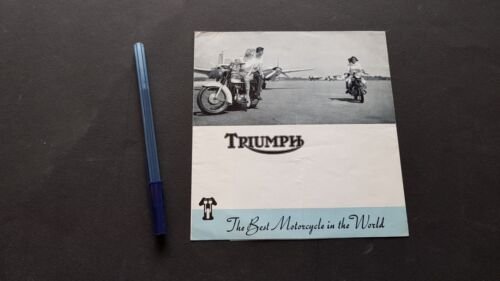 Triumph catalogo produzione 1960 depliant INGLESE brochure moto originale