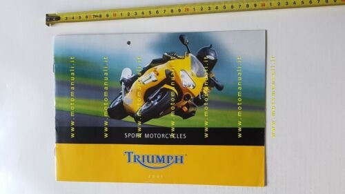 Triumph catalogo produzione 2001 depliant inglese originale moto