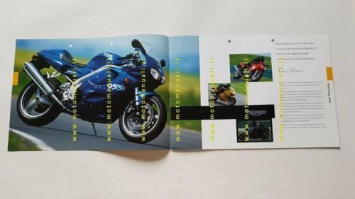 Triumph catalogo produzione 2001 depliant inglese originale moto