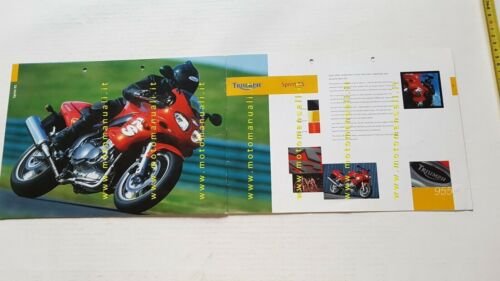 Triumph catalogo produzione 2001 depliant inglese originale moto