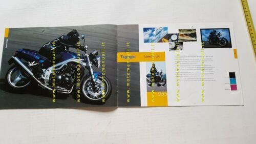 Triumph catalogo produzione 2001 depliant inglese originale moto