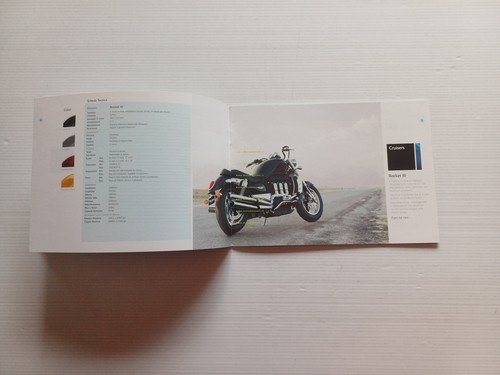 Triumph catalogo produzione modelli 2006 depliant italiano originale