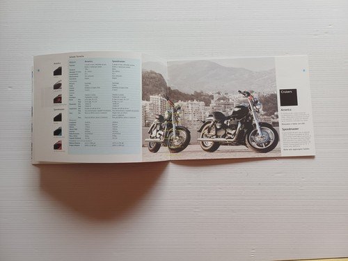 Triumph catalogo produzione modelli 2006 depliant italiano originale