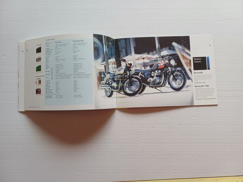 Triumph catalogo produzione modelli 2006 depliant italiano originale