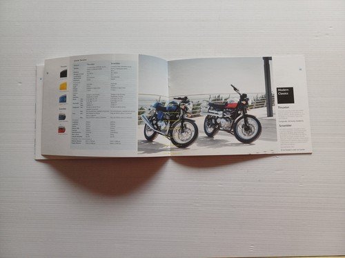 Triumph catalogo produzione modelli 2006 depliant italiano originale