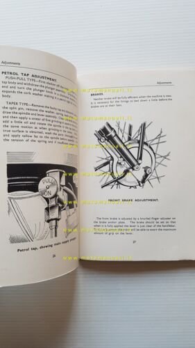 Triumph modelli moto 1954 manuale uso manutenzione libretto originale