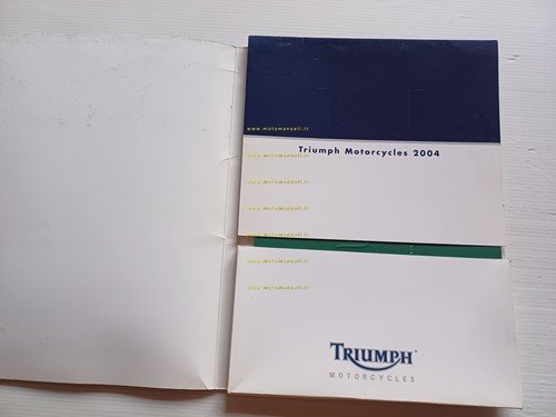 Triumph presentazione nuovi modelli 2004 cartella stampa inglese
