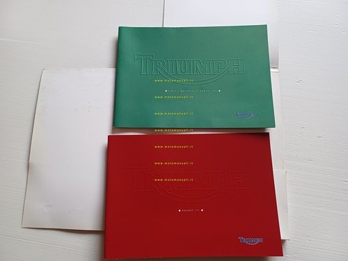 Triumph presentazione nuovi modelli 2004 cartella stampa inglese
