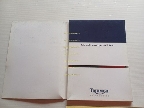 Triumph presentazione nuovi modelli 2004 cartella stampa originale
