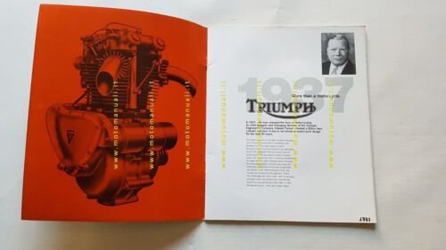 Triumph produzione 1993 depliant originale testo inglese