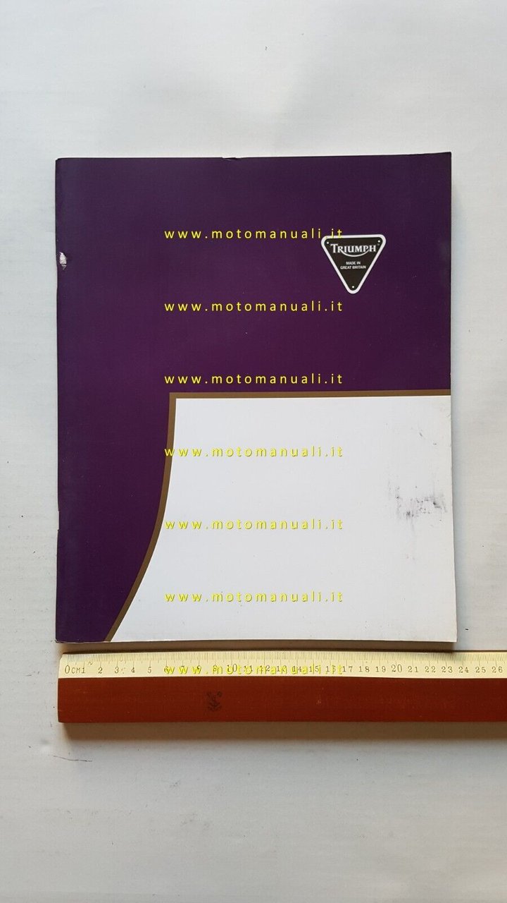 Triumph produzione 1995 depliant originale testo inglese