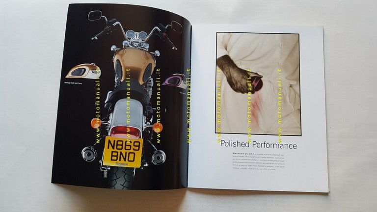 Triumph produzione 1995 depliant originale testo inglese