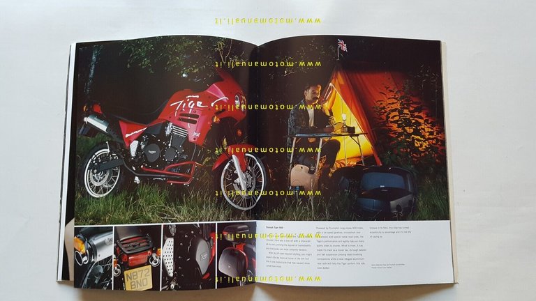 Triumph produzione 1995 depliant originale testo inglese