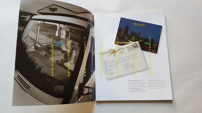 Triumph produzione 1995 depliant originale testo inglese