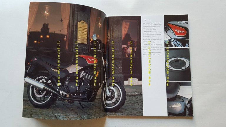 Triumph produzione 1995 depliant originale testo inglese