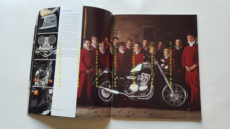 Triumph produzione 1995 depliant originale testo inglese