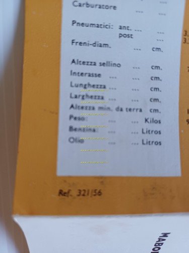 Triumph produzione modelli 1956 depliant italiano originale