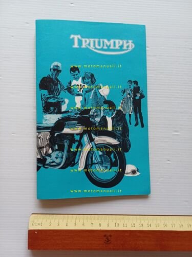Triumph produzione modelli 1962 depliant francese originale