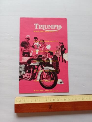 Triumph produzione modelli 1962 depliant inglese originale